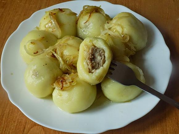 Kluski z mięsem