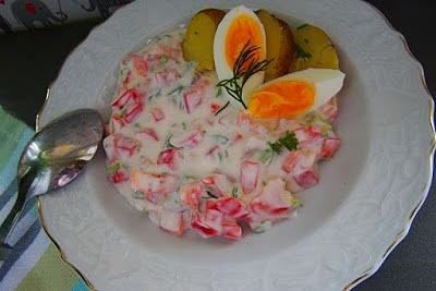 Gęsty chłodnik z czerwonej papryki