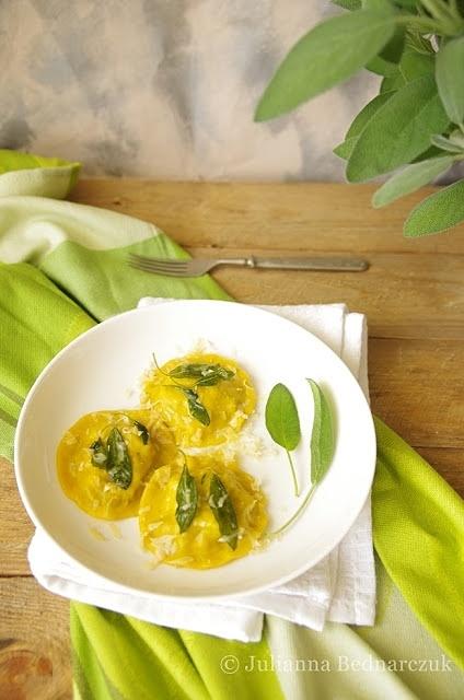Ravioli z kurkami i kurczakiem