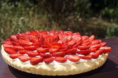Truskawkowa tarta z masą mascarpone