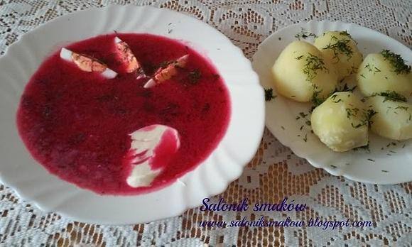 Botwina zupa z jajkiem, śmietanką i koperkiem