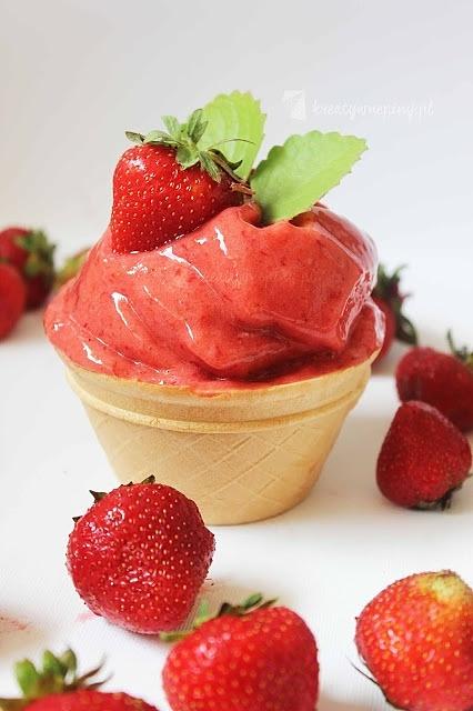 Sorbet bananowo-truskawkowy