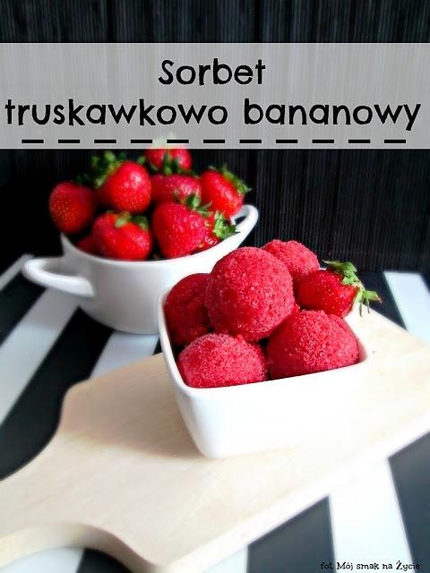 Sorbet truskawkowo-bananowy chłodzące desery na lato
