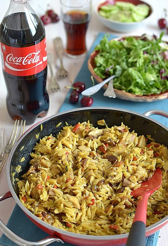 Pilaw z kurczaka z makaronem orzo