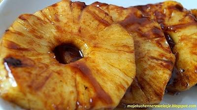 Grillowany ananas z karmelizowanym cynamonem