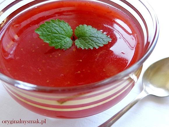 Domowy kisiel truskawkowy
