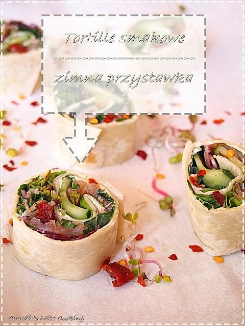 Smakowe tortille zimna przekąska