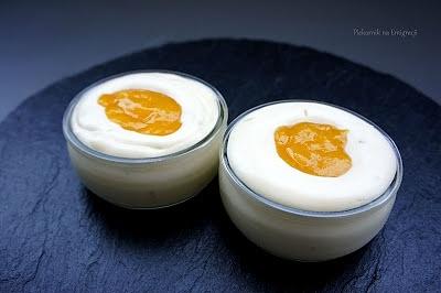 Limetkowy krem bawarski z mango