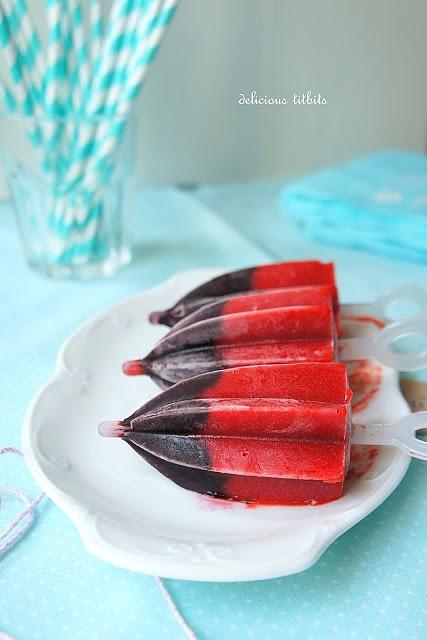 Lody truskawkowo-jagodowe