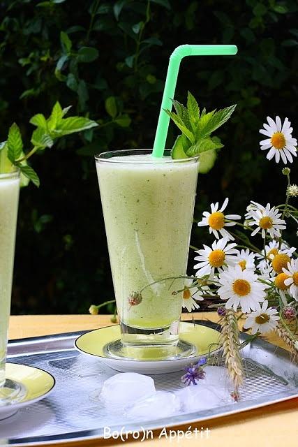 Smoothie melonowe z ogórkiem