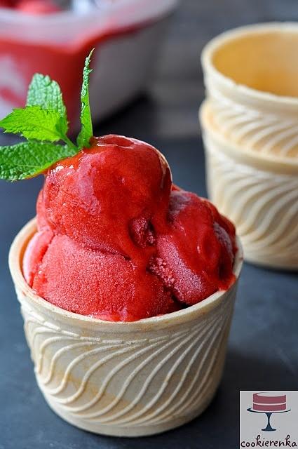 Sorbet truskawkowo-rabarbarowy