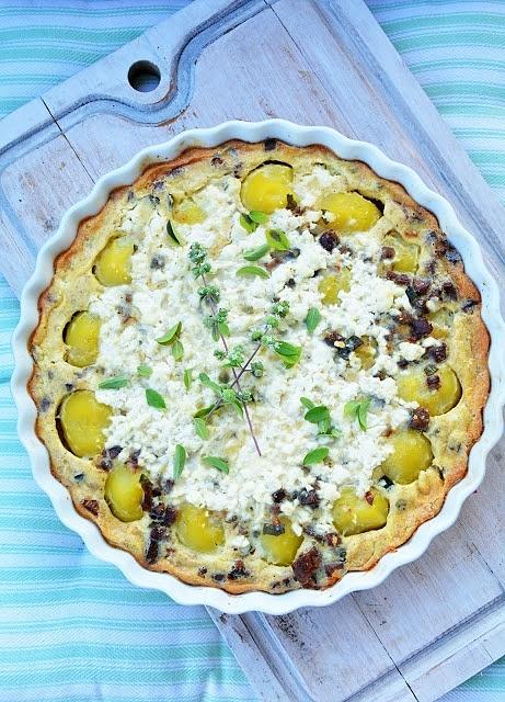 Wytrawne clafoutis z młodymi ziemniakami dla niemowlaka