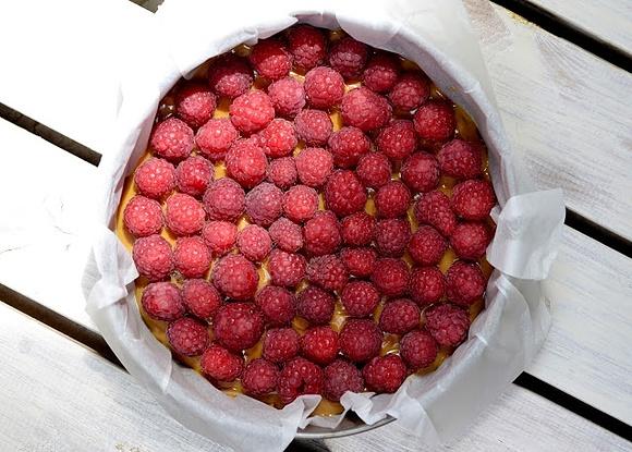 Banoffi Pie z malinami