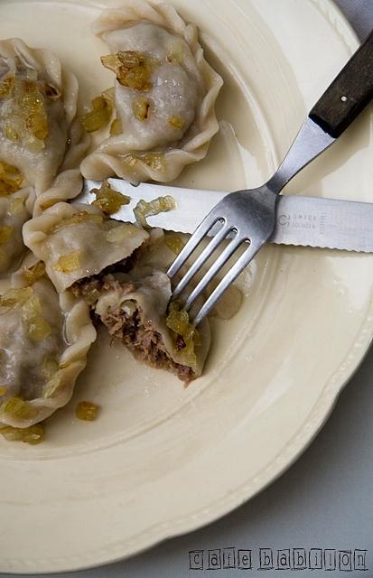 Pierogi z gęsiną