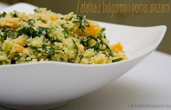 Sałatka z bulgurem i pomarańczami na święta i grilla
