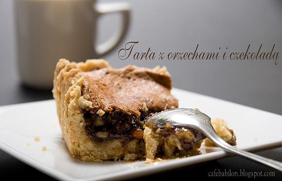 Tarta z orzechami i czekoladą