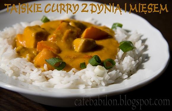 Tajskie curry z dynią i mięsem