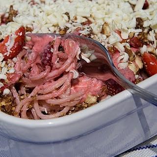 Spaghetti z truskawkami – makaron na słodko