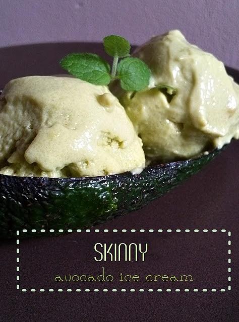Lody z awokado bez cukru i śmietany