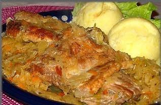 Żeberka w kapuście