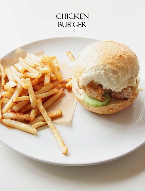 Kurczak burger z czosnkiem i imbirem