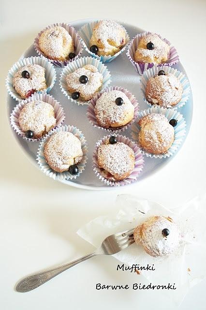 Muffiny porzeczkowo-poziomkowe