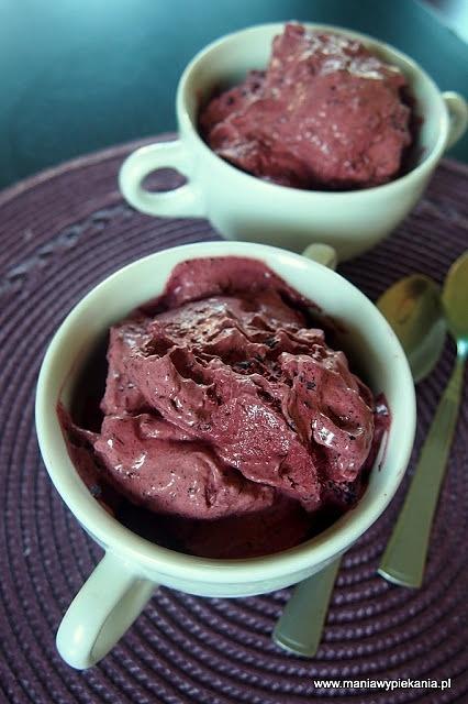 Lody jagodowe z mascarpone