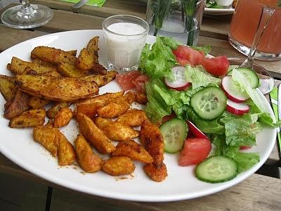 Gyros z pieczonymi ziemniakami
