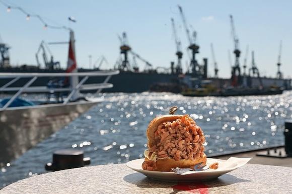 Fischbrötchen czyli bułka z rybą - Hamburg style