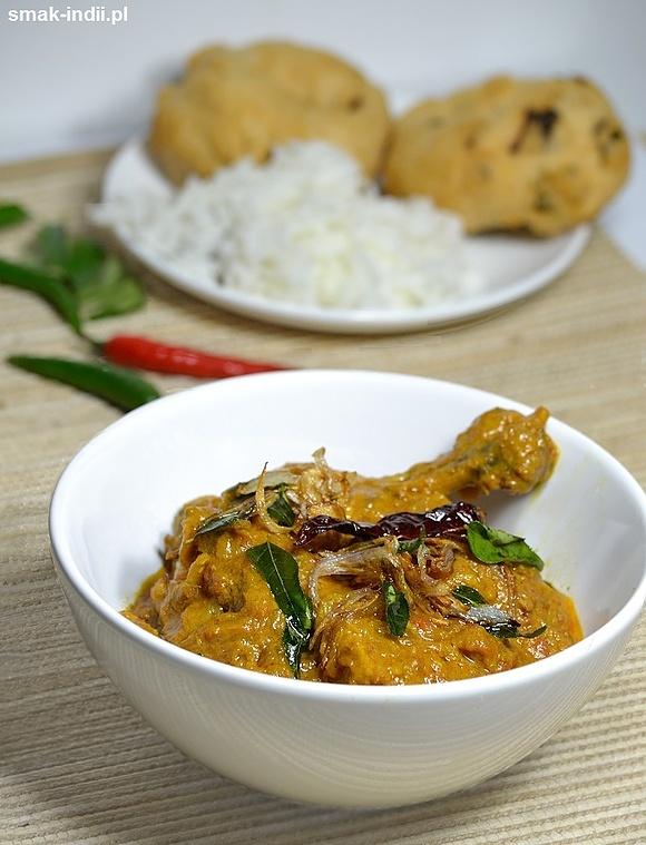 Keralskie curry z kurczaka nadan kozhi curry