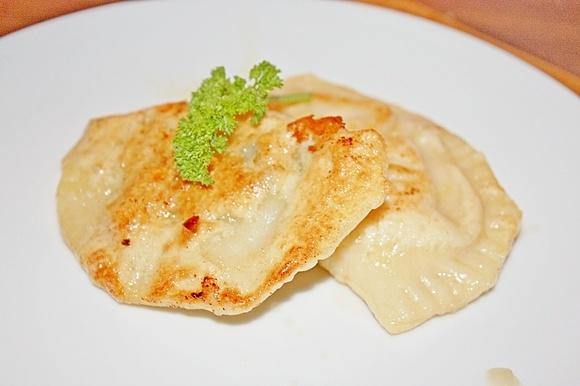 Pierogi z soczewicą i boczkiem