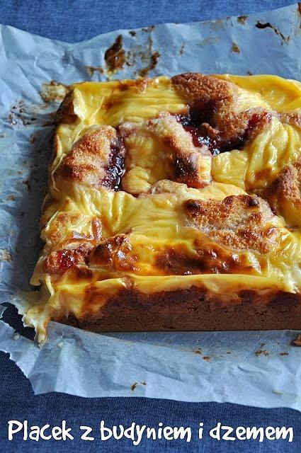 Ciasto jogurtowe z budyniem i dżemem