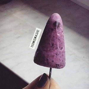 Zdrowe lody jagodowe