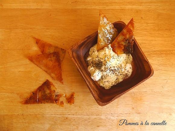 Paczuszki z ciasta filo z Parmezanem
