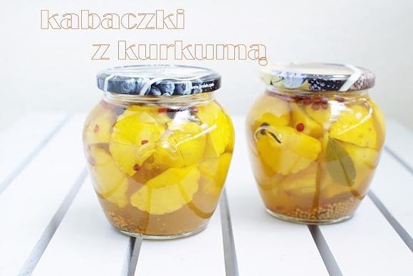 Kabaczki w zalewie z kurkumą
