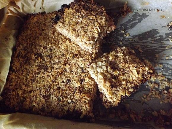 Flapjack - owsiane batoniki z dżemem i niewielką ilością cukru