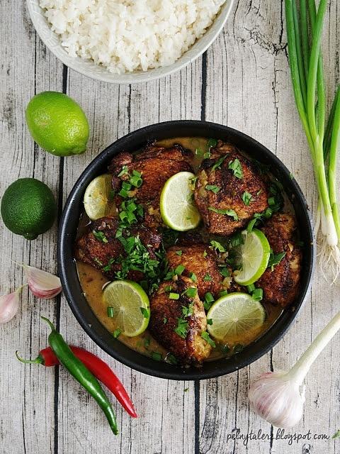 Kurczak z czosnkiem chili i limonką z chrupiącą skórką