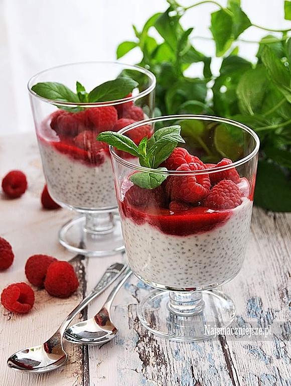 Budyń kokosowy z chia