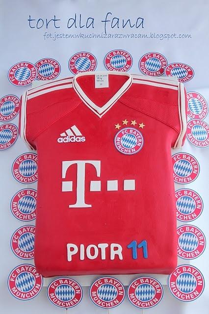 Koszulka piłkarska Bayern München tort urodzinowy
