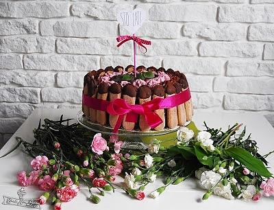Tort czekoladowo-malinowy
