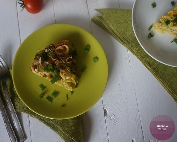 Frittata z ziemniakami i porem