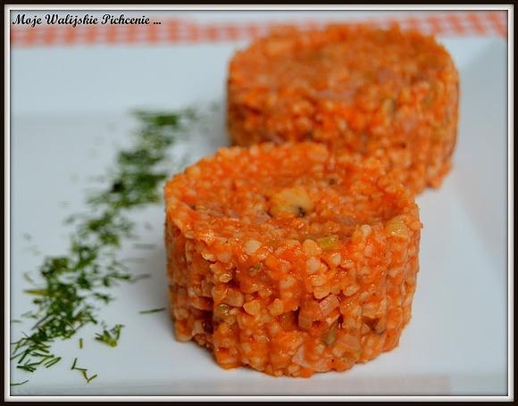 Kaszotto z kaszy bulgur z warzywami