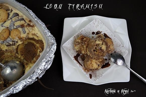 Lody tiramisu z ciasteczkami Amaretti