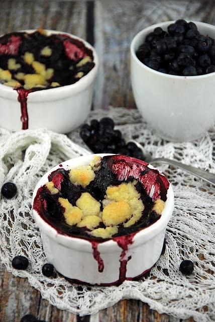 Crumble z jagodami