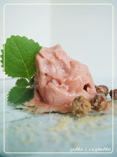 Sorbet z rabarbaru na upały