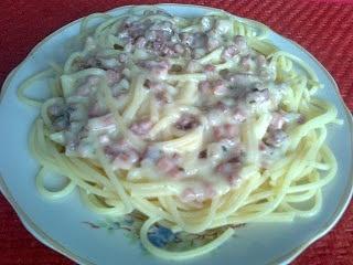 Spaghetti carbonara w lżejszej wersji