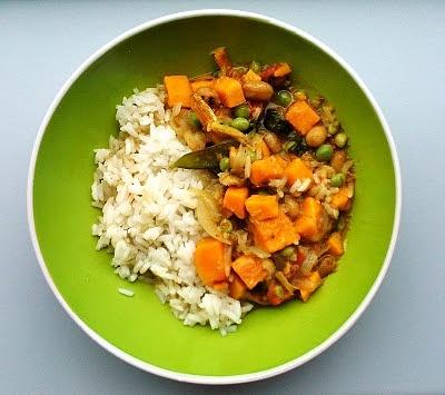 Curry z mlekiem kokosowym i krewetkami