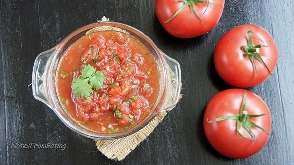 Salsa pomidorowa z kolendrą