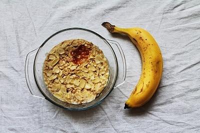 Zapiekana owsianka bananowa