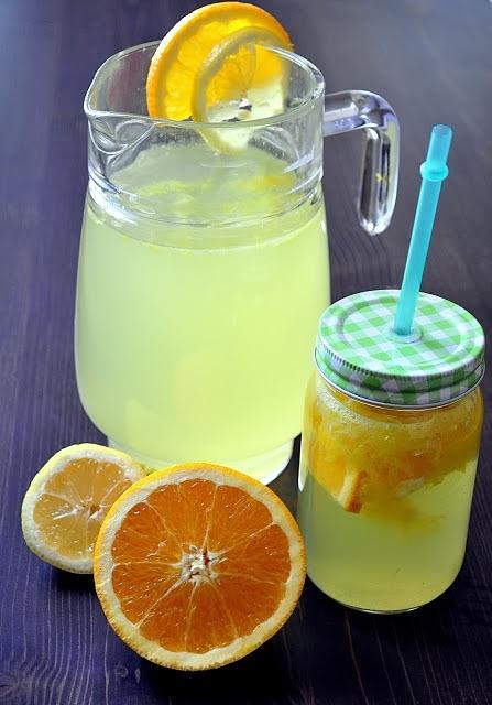 Lemoniada z cytryną pomarańczą i arbuzem